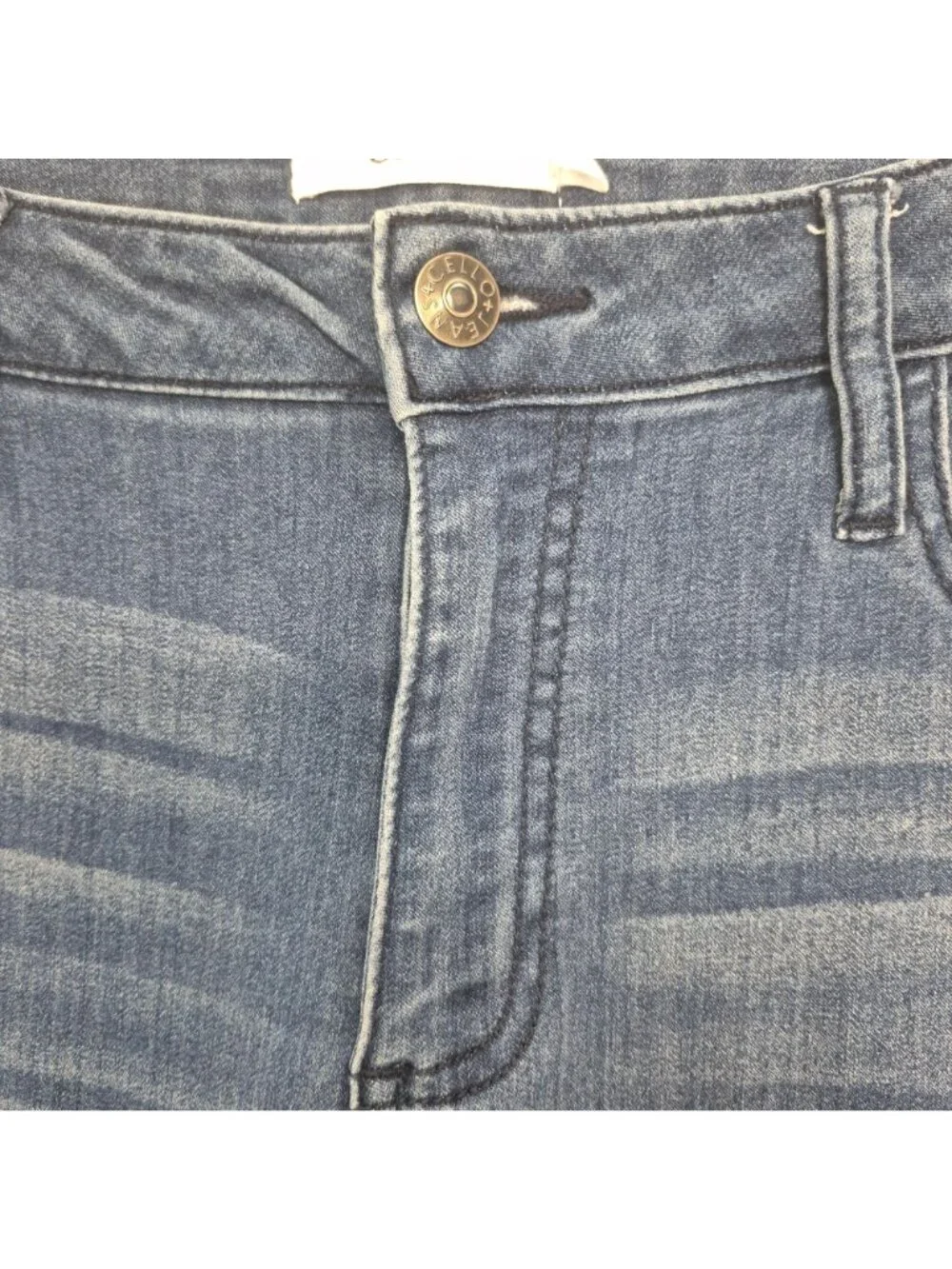 Cello Womens High Rise Skinny Blue Jeans Stretch Denim Size 14 - Picture 4 of 8